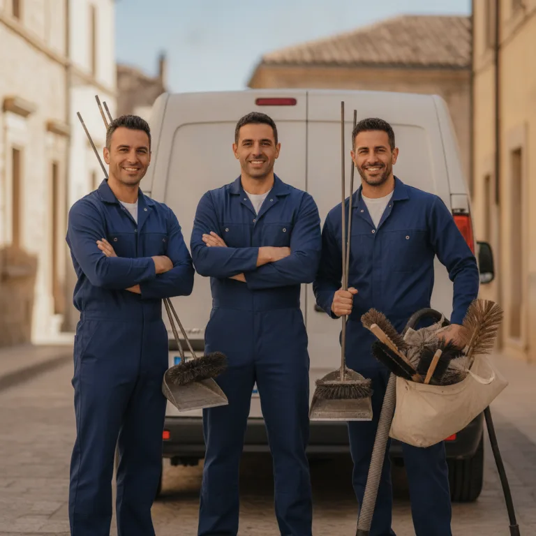 Deshollinador equipo en Castello de la Plana